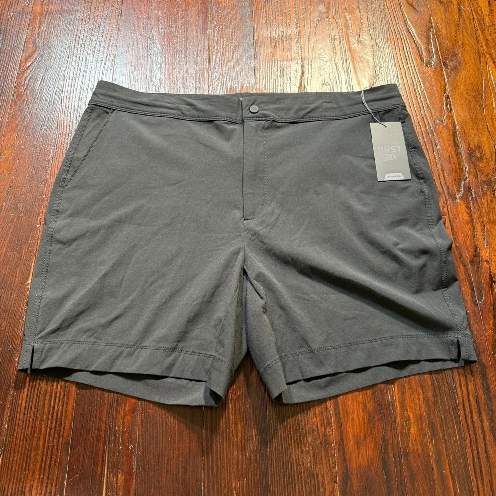 VRST Shorts Mens 40 Black Internal‎ Drawstring Stretch Golf 7